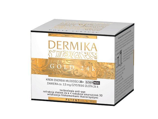 DERMIKA GOLD 24 Krem ener.młod.n/dzień/noc 35+ interakcje ulotka krem  50 ml