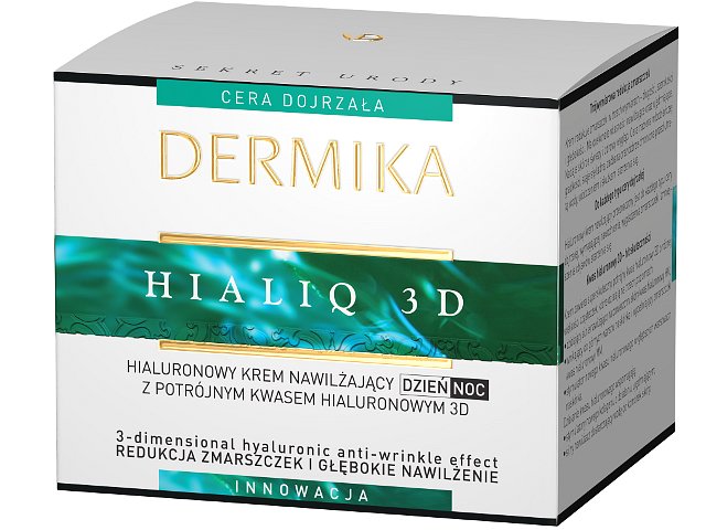 Dermika Hialiq 3d Krem nawilżający na dzień, noc hialuronowy interakcje ulotka krem - 50 ml