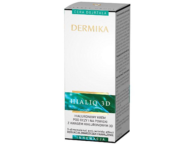 Dermika Hialiq 3d Krem przeciwzmarszczkowy pod oczy i na powieki interakcje ulotka krem - 15 ml