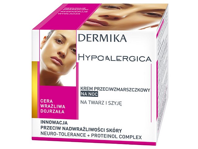 DERMIKA HYPOALERGICA Krem p/zmar.n/noc tw/szyja interakcje ulotka  - 50 ml