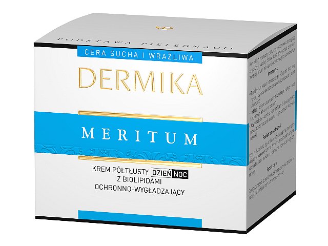 Dermika Meritum Krem półtłusty na dzień, noc z biolipidami interakcje ulotka   50 ml