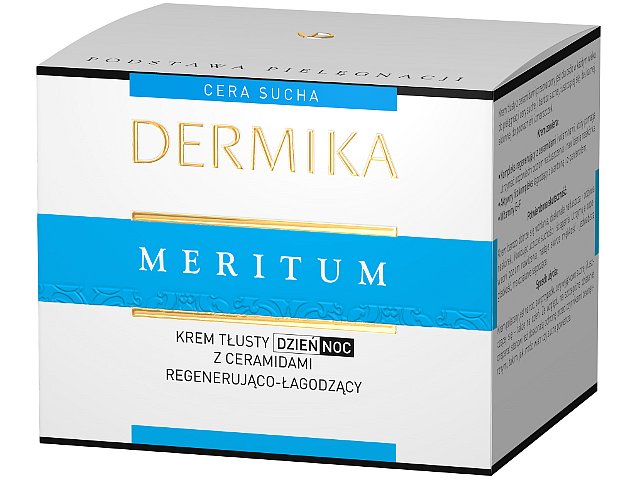 Dermika Meritum Krem tłusty na dzień, noc z ceramidami interakcje ulotka krem  50 ml