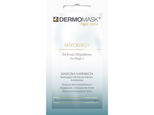 Dermomask Night Active Eksfoliacja Maseczka naprawcza na noc interakcje ulotka maseczka  12 ml