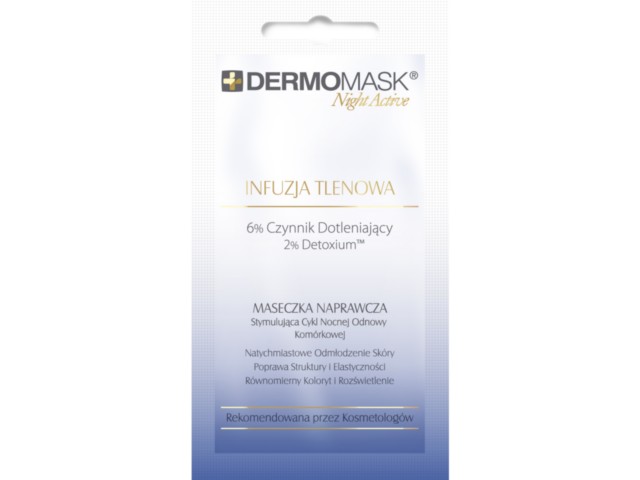 Dermomask Night Active Infuzja Tlenowa Maseczka naprawcza na noc interakcje ulotka maseczka  12 ml