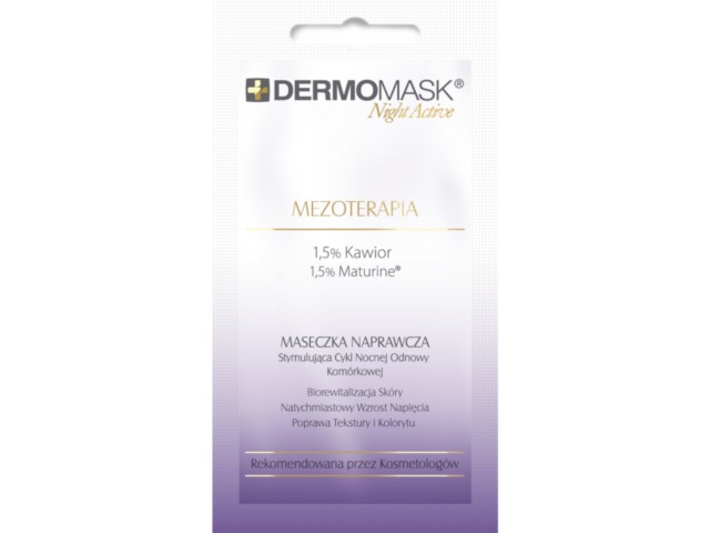 Dermomask Night Active Mezoterapia Maseczka naprawcza na noc interakcje ulotka   12 ml