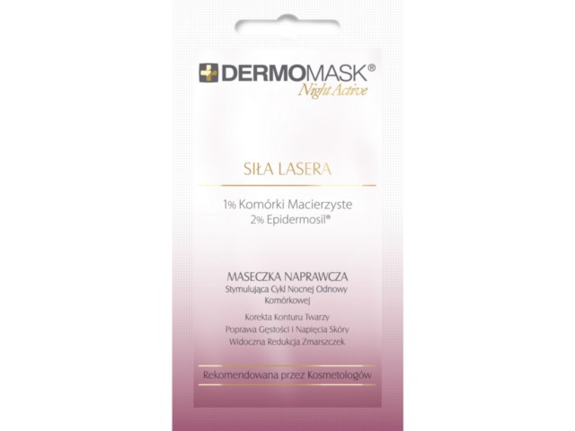 Dermomask Night Active Siła Lasera Maseczka naprawcza na noc interakcje ulotka maseczka  12 ml