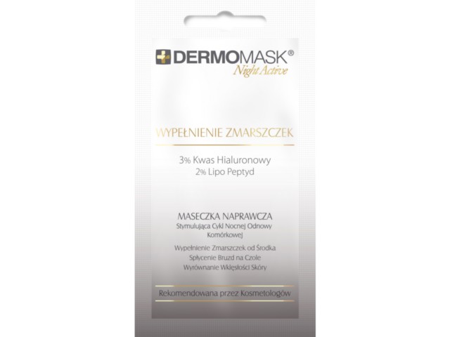 Dermomask Night Active Wypełnienie Zmarszczek Maseczka naprawcza na noc interakcje ulotka maseczka  12 ml