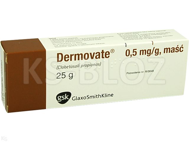 Dermovate interakcje ulotka maść 0,5 mg/g 25 g