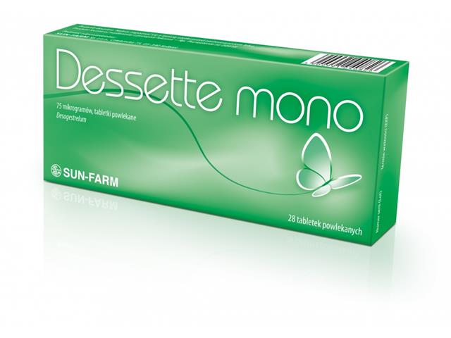 Dessette Mono interakcje ulotka tabletki powlekane 75 mcg 28 tabl. | blister