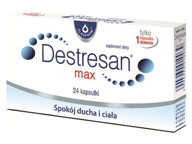 Destresan Max interakcje ulotka kapsułki - 24 kaps. (2 blist. po 12 kaps.)