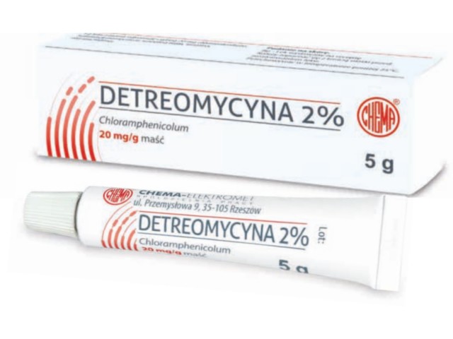 Detreomycyna 2% interakcje ulotka maść 20 mg/g 5 g (tub.)