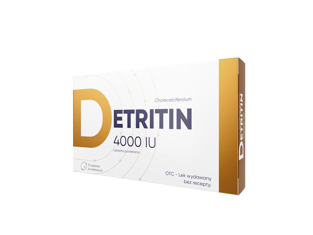 Detritin interakcje ulotka tabletki powlekane 100 mcg D3 4000 j.m. 15 tabl.