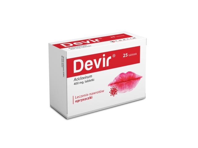 Devir interakcje ulotka tabletki 400 mg 25 tabl.
