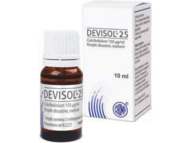 Devisol-25 interakcje ulotka krople doustne 150 mcg/ml 10 ml