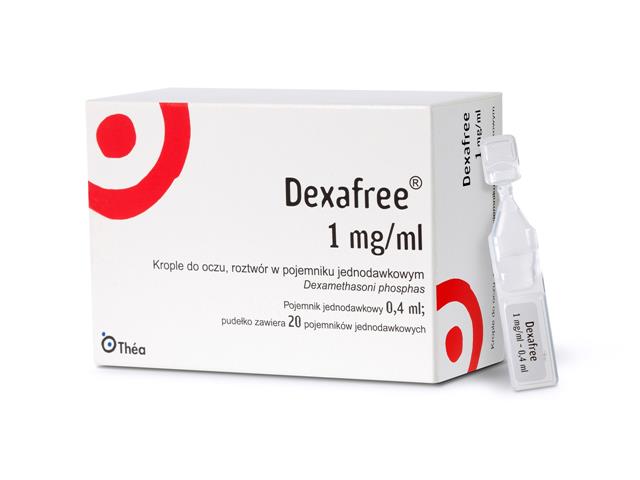 Dexafree interakcje ulotka krople do oczu, roztwór 1 mg/ml 20 minims. po 0.4 ml