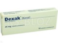 Dexak interakcje ulotka tabletki powlekane 25 mg 10 tabl.