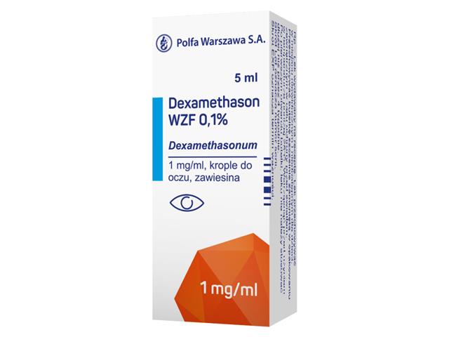 Dexamethason WZF 0,1% interakcje ulotka krople do oczu, zawiesina 1 mg/ml 5 ml