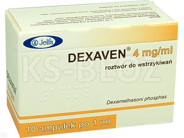 Dexaven interakcje ulotka roztwór do wstrzykiwań 4 mg/ml 10 amp. po 1 ml