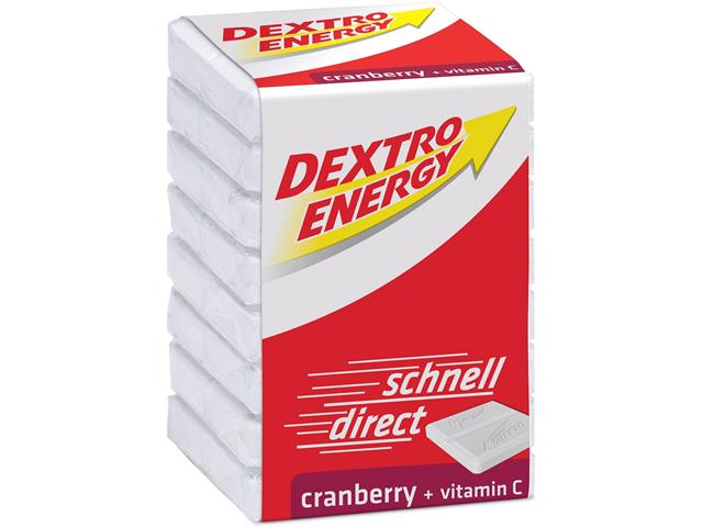 Dextro Energy żurawina interakcje ulotka pastylki do ssania  8 pastyl.