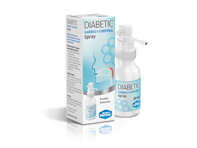 Diabetic Gardło i Chrypka Spray interakcje ulotka   1 but. po 20 ml