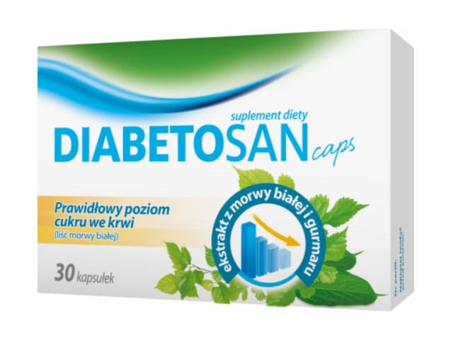 Diabetosan Caps interakcje ulotka kapsułki  30 kaps.