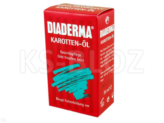 Diaderma Olejek marchewkowy interakcje ulotka olejek  30 ml (but. ze szkła)