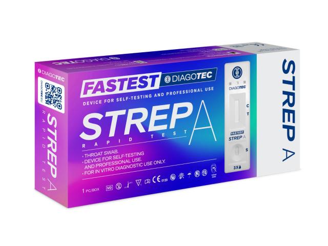 Diagotec Fastest Strep A Test szybki interakcje ulotka test 1 szt.