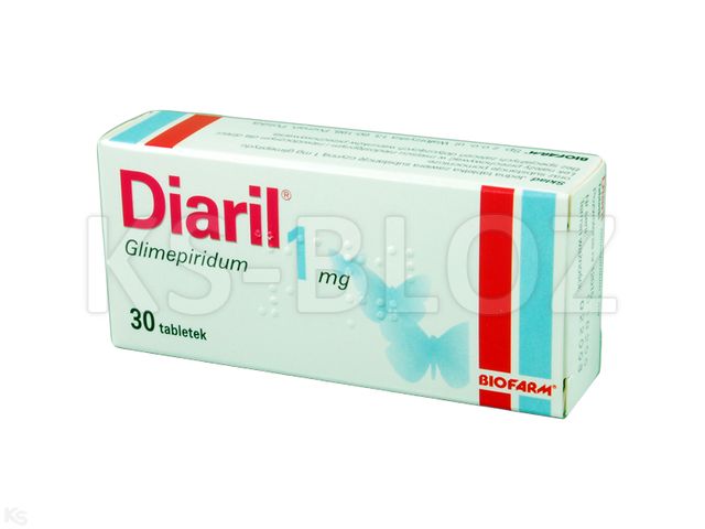 Diaril interakcje ulotka tabletki 1 mg 30 tabl. | 3 blist.po 10 szt.