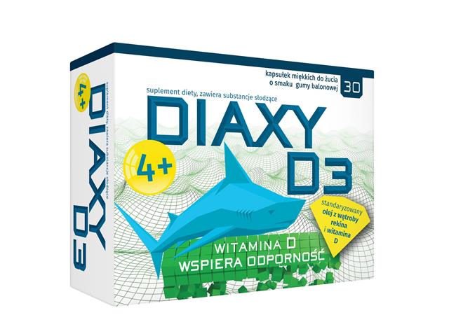 Diaxy D3 interakcje ulotka kapsułki do żucia miękkie - 30 kaps.