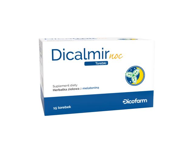 Dicalmir Noc interakcje ulotka herbata 15 toreb.