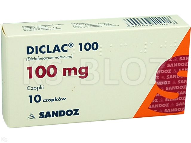 Diclac 100 interakcje ulotka czopki doodbytnicze 100 mg 10 czop.