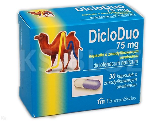 Dicloduo interakcje ulotka kapsułki o zmodyfikowanym uwalnianiu 75 mg 30 kaps. | (3 blist. po 10 kaps.)