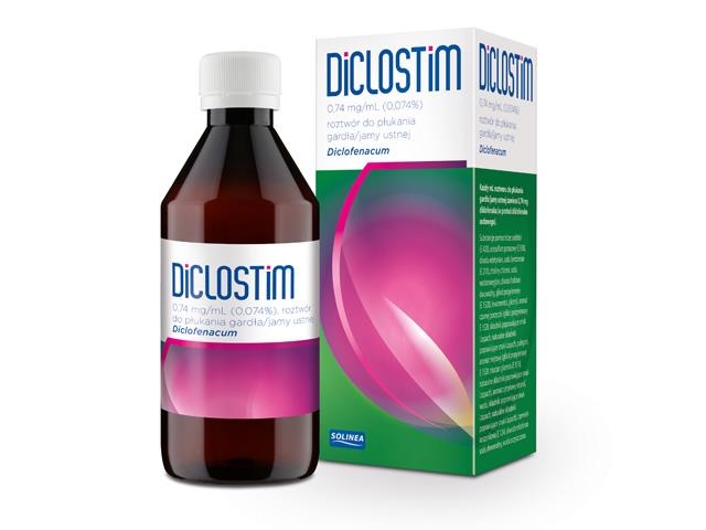 Diclostim interakcje ulotka roztwór do płukania jamy ustnej i gardła 0,74 mg/ml 150 ml