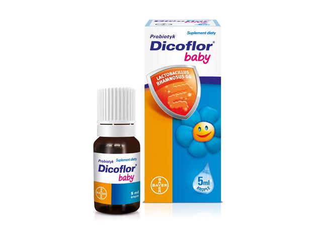 Dicoflor Baby interakcje ulotka krople  5 ml