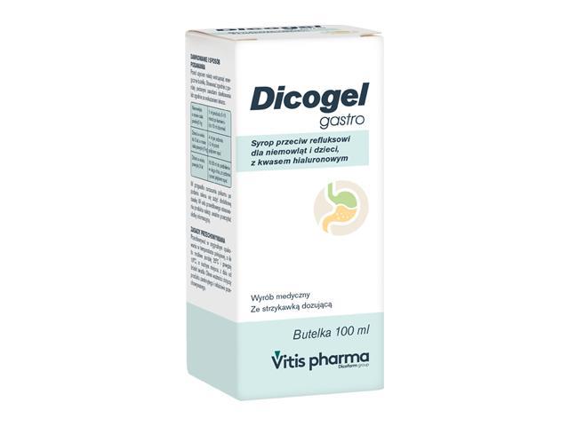 Dicogel Gastro interakcje ulotka syrop - 100 ml