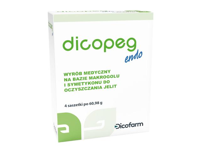 Dicopeg Endo interakcje ulotka proszek do sporządzania roztworu doustnego - 4 sasz. po 60,98 g
