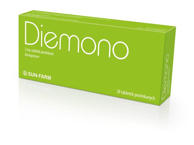 Diemono interakcje ulotka tabletki powlekane 2 mg 
