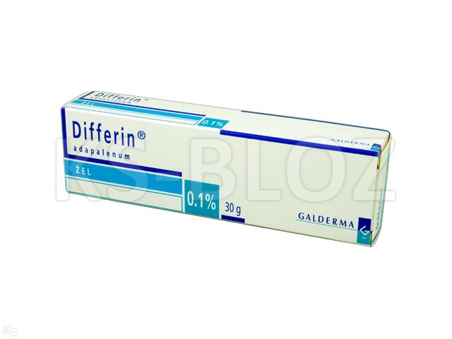 Differin interakcje ulotka żel 1 mg/g 30 g (tub.)