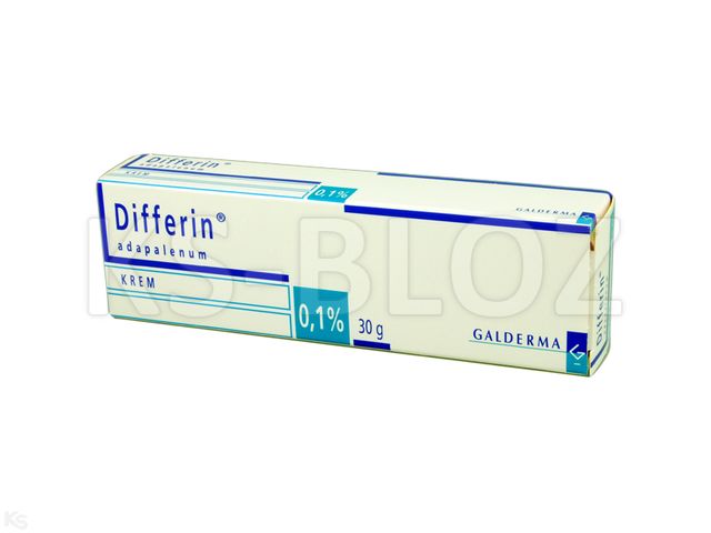 Differin interakcje ulotka krem 1 mg/g 30 g (tub.)