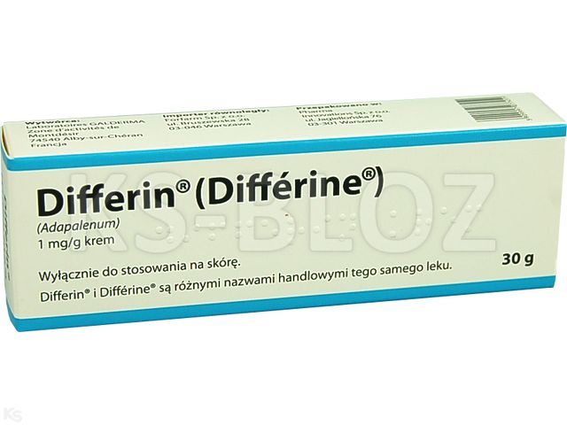 Differin interakcje ulotka krem 1 mg/g 30 g (tub.)