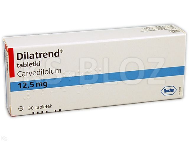 Dilatrend interakcje ulotka tabletki 12,5 mg 30 tabl.