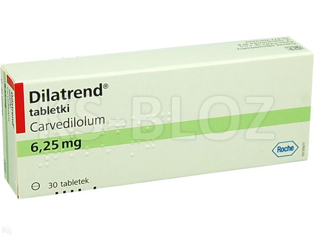 Dilatrend interakcje ulotka tabletki 6,25 mg 30 tabl.