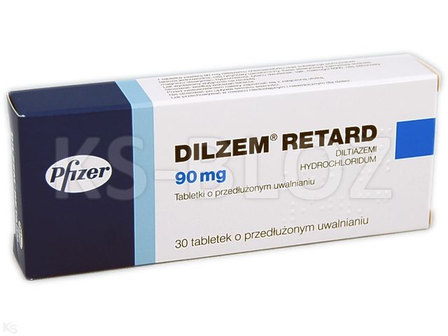 Dilzem Retard interakcje ulotka tabletki o przedłużonym uwalnianiu 90 mg 