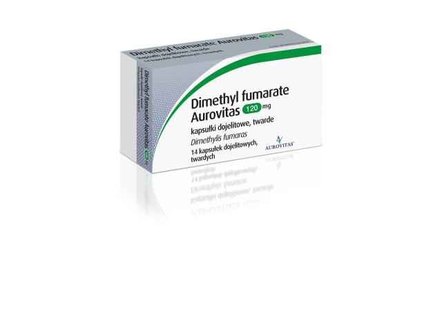 Dimethyl Fumarate Aurovitas interakcje ulotka kapsułki dojelitowe twarde 120 mg 14 kaps.
