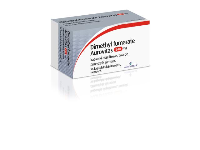 Dimethyl Fumarate Aurovitas interakcje ulotka kapsułki dojelitowe twarde 240 mg 56 kaps.