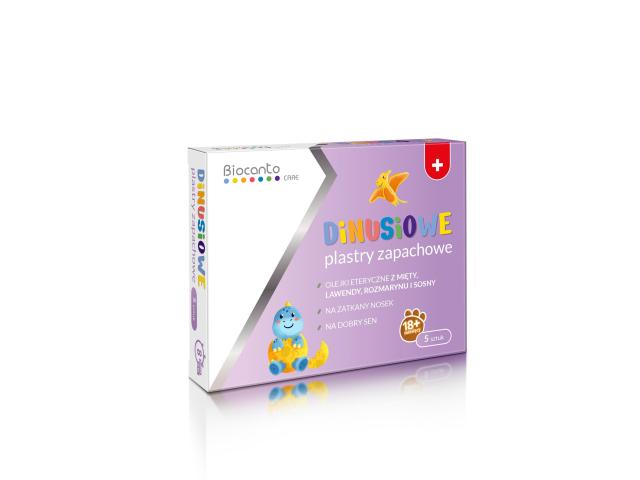 Dinusiowe Plastry zapachowe interakcje ulotka plaster - 5 szt.