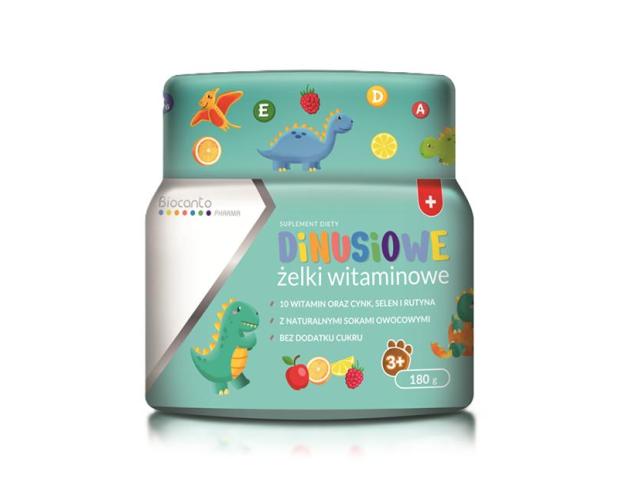 Dinusiowe Żelki witaminowe bez cukru interakcje ulotka żelki - 180 g