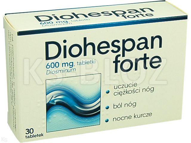 Diohespan forte interakcje ulotka tabletki 600 mg 30 tabl.