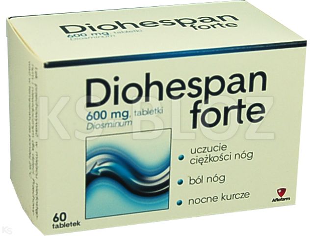 Diohespan Forte interakcje ulotka tabletki 600 mg 60 tabl.