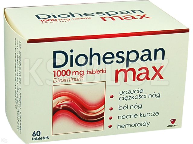 Diohespan Max interakcje ulotka tabletki 1 g 60 tabl.